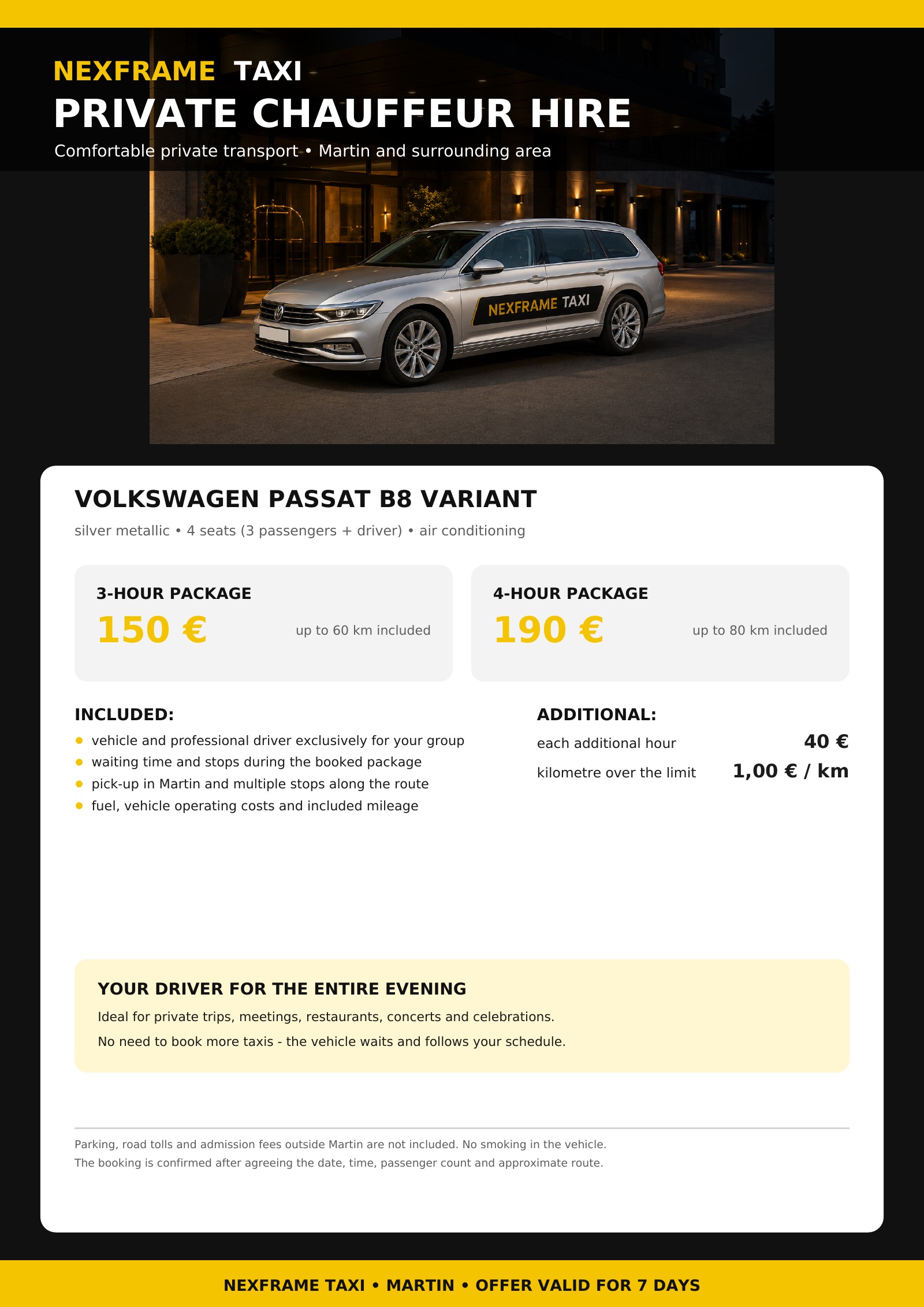 NEXFRAME Taxi Passat EN
