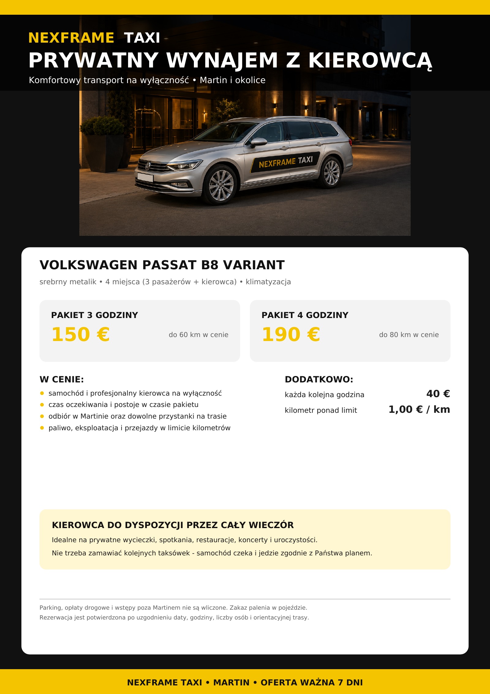 NEXFRAME Taxi Passat PL