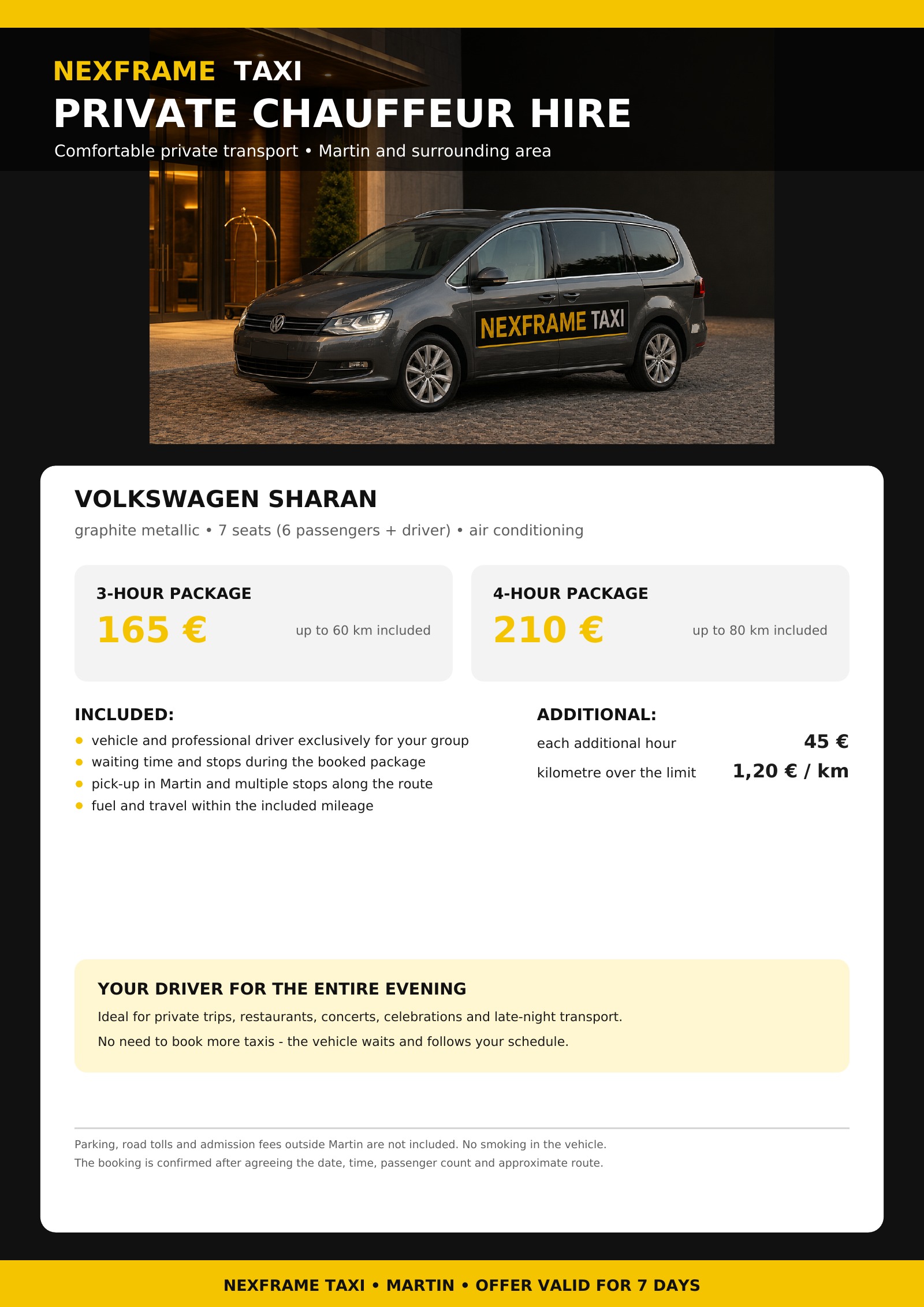 NEXFRAME Taxi Sharan EN