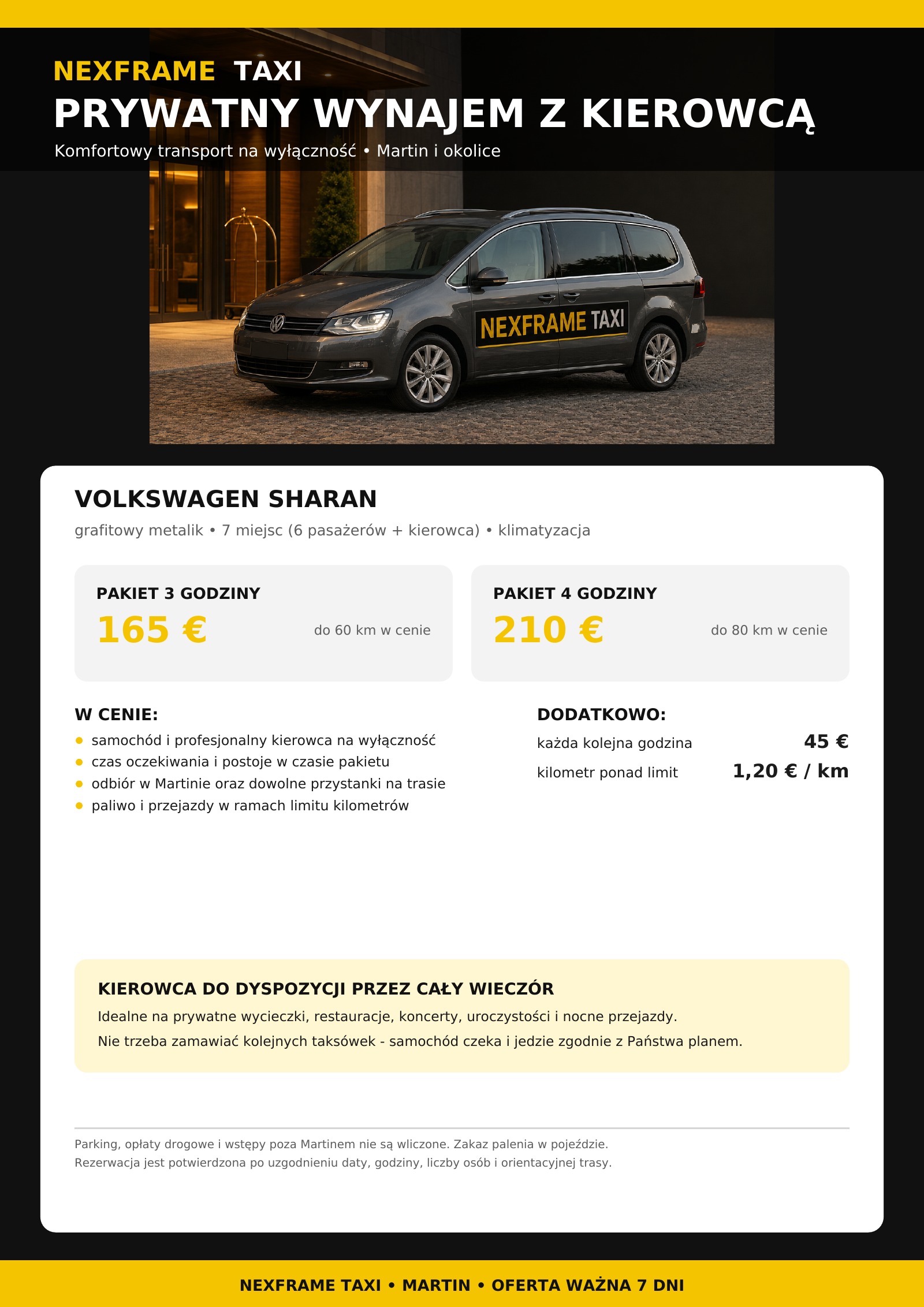 NEXFRAME Taxi Sharan PL